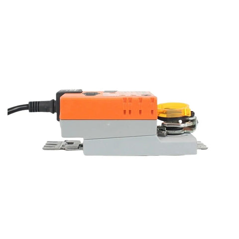 Heavy Duty Hvac Dc Damper Actuator With 5Nm Torque And 24V Power Plug And Play Wiring For Quick Swaps side view showing motor design.