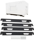 Beefy All Metal Mounting Brackets For Tool Boxes And Storage On Walls Workbenches Trailers And Vehicles 4 Pack Black Finish