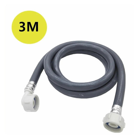3m Explosion Proof Water Inlet Hose For Garden And Washing Machines Heavy Duty Three Quarters Inch Connector High Pressure Leak Proof Inlet Line