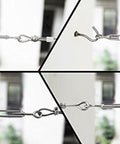 M4 Turnbuckle Wire Rope Tensioner Set With Eye And Hook, Stainless Steel 304, Adjustable From 3.74 To 5.75 Inches, Removable Screw, 6 Pack
