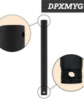 Built Tough 12 Inch Threaded Ceiling Fan Downrod In Matte Black One Inch Outer Diameter showing threaded ends for easy installation.