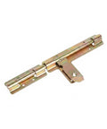 Rock Solid Slide Bolt Gate Latch Rust Proof Galvanized Steel Hardware With Tight Strike Plate for secure barn door closure.