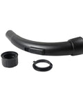 Universal 35mm Vacuum Cleaner Hose End Wand Set, bent handle tube, ABS construction, flexible attachments, black color