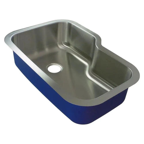 Meridian Undermount Kitchen Sink, 33x22x9 Inch, 16-Gauge 304 Stainless Steel with Brushed Finish, single bowl design