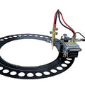 Rigged Tough Portable Gas Cutter Torch With Precision Circle Track Guide And Heavy Duty Aluminum Chassis For Seamless High Heat Steel Work And Zero Hassle Manual Dials, circle track guide setup.