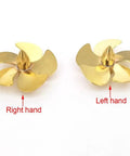 Right and left hand Beefed Up 35mm Copper 5 Blade RC Boat Propeller With M4 Shaft for scale marine models and RC boats
