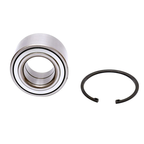 Beefy Wheel Hub Bearing Set With Clips Two Pack For Honda Accord CR V Pilot S2000 And Acura TL CL MDX RSX Front Wheel Bearings Fitment Includes Two Bearings And Two Clips, showing a single bearing and clip.