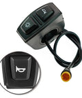 2 In 1 Bike Headlight And Horn Switch For 22.2mm Handlebars Waterproof 3 Pin Design ABS Housing Fits E Bikes Scooters