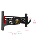 All Black Velvet Padded Katana Wall Mount Rack One Tier Sword Display Stand For Samurai Wakizashi Hanger with dimensions