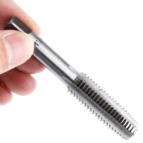 Close-up of tap from Six Piece Adjustable T Handle Tap Wrench Set With Ratchet Tap Holder And Five Metric Taps M3 M4 M5 M6 M8