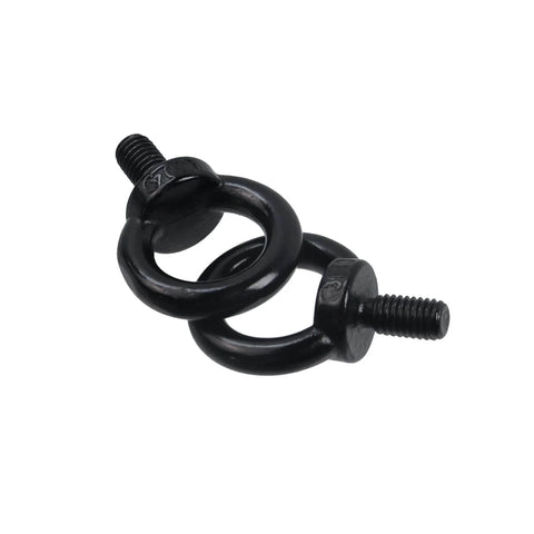 10 Pack M8 Lifting Eye Bolts Industrial Grade Stainless Steel Shoulder Lifting Eye Bolts for Machinery 1.25mm Thread Pitch 15mm Length Heavy Duty Rigging Hardware With Corrosion Resistant Construction, shown in detail against a white background.