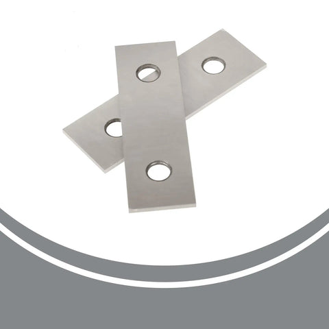 Ten Pack One Eighth Inch Thick Five Inch Hardened Machinist Parallel Set For Precision Clamping In Drill Press Milling And Grinding Projects With Two Holes And Tight 0.0002 Inch Tolerance