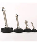 Heavy Duty Adjustable Leveling Feet With Swivel Base For Furniture And Shop Equipment, sizes M8 M10 M12, carbon steel, stabilizer legs.