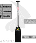 Top Notch Pro Grade Carbon Fiber Dragon Boat Paddle With T Handle IDBF Approved 47 Inch Full Carbon Paddle For Dragon Boat Teams