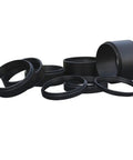 Stackable M48X0.75mm Extension Tubes Set for Cameras and Telescopes Aluminum Black Finish with various tube sizes on display.