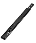 10 Inch Ball Bearing Full Extension Drawer Slides With Soft Close And Concealed Piston Dual Track 2 Section Runners Black Finish