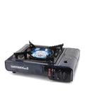 ST-7000 Blue Portable Gas Stove With Case For Camping Outdoors Lightweight Compact Stove With Auto Shutoff Safety High Heat Output