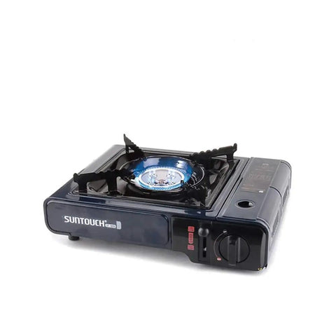 ST-7000 Blue Portable Gas Stove With Case For Camping Outdoors Lightweight Compact Stove With Auto Shutoff Safety High Heat Output