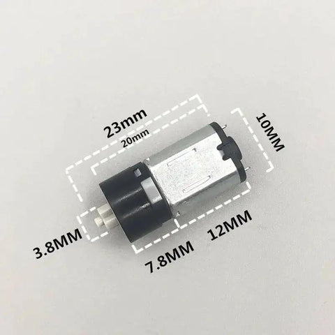 Sturdy Dc Motor 3V 5V 6V Planetary Gearbox with detailed measurements for precise use in DIY robot builds and toy car restorations.
