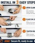 Install Rock Solid Heavy Duty Three Inch Pipe Repair Clamp And 304 Stainless Steel Leak Sealer For Burst Water Pipes in three easy steps.