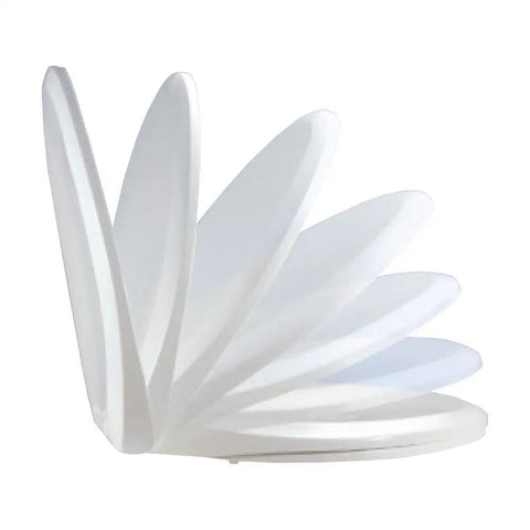 Slow Close Plastic Elongated Top Mount Toilet Seat With Adjustable Release and Clean Hinge in motion