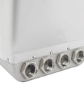 Built Tough Air Stucco Texture Hopper Sprayer Cranks Out Fast Wall Coating With Four Swappable Nozzles close-up of nozzles on aluminum hopper.