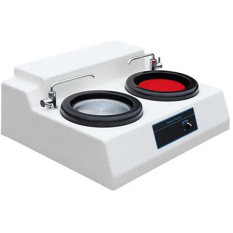 Pro Grade Desktop Double Disk Metallographic Grinding And Polishing Machine For Sample Prep 203 mm Polishing Disc Visible