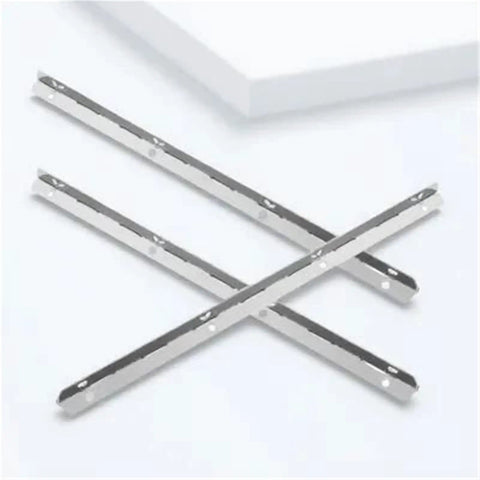 Three Pack Piano Hinges Continuous Folding For Wood Boxes Cabinets Cupboards And Mini Furniture DIY Kit shown on white background