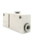 Pneumatic Vacuum Generator Box Type Air Ejector For Industrial Automation And Suction Handling, compact view, white material