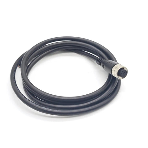 M12 12 Pin Female Connector Cable A Code Straight Profibus Fieldbus Sensor Wire IP67 Waterproof 1 Meter Length AWG26 30V 1.5A