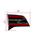 Premium Grade Oem Style Left Inner Tail Light Replacement For 2016 Through 2020 Tesla Model X, 10" x 7.3" size, durable housing.