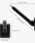 Universal Solar Panel Wall Mount For Ring Eufy Arlo Wyze Reolink And More With dimensions and adjustable arm detail.