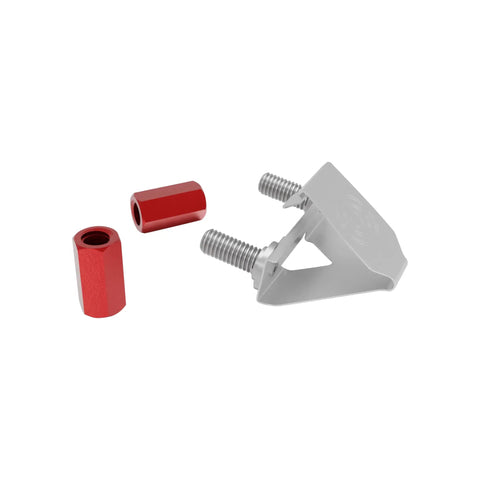 No Sweat Toolless Rack Hardware That Swaps Out Annoying Cage Nuts For Hella Secure 19 Inch Server Cabinet And Network Rack Installations Heavy Duty Build Supports 15 Kilograms 50 Pack Setup with red and silver toolless hardware parts.