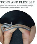 Two Point Five Inch Valance Clips For Horizontal Blinds Offering Plug And Play Mounting With No Sweat Setup While Delivering Bulletproof Grip For Flawless Window Decor held showing flexibility and thickness.