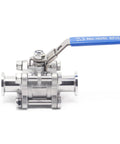 QiiMii KF-16 stainless steel vacuum ball valve with blue locking lever