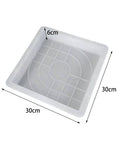 DIY Stepping Stone Molds For Garden Path Pavers Concrete Mold Tool Set Easy Release Cement Molds Durable PP 30cm x 30cm x 6cm