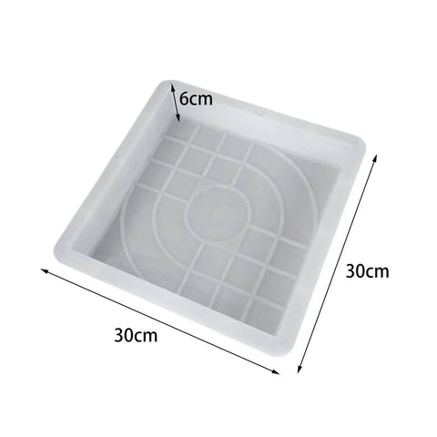 DIY Stepping Stone Molds For Garden Path Pavers Concrete Mold Tool Set Easy Release Cement Molds Durable PP 30cm x 30cm x 6cm