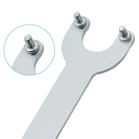 Heavy Duty Angle Grinder Wrench Set Compatible With 125 Mm And 150 Mm Tools featuring close-up of solid steel flats.
