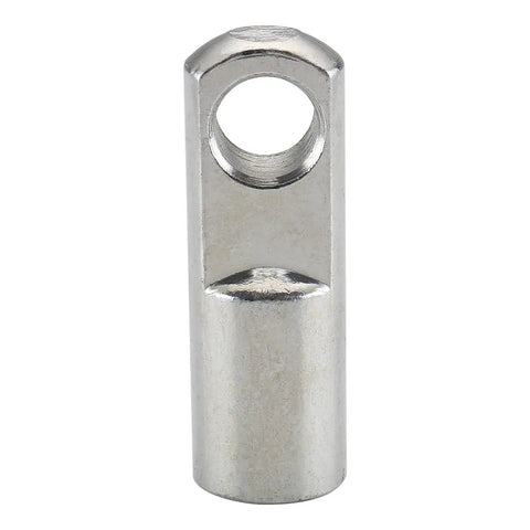 Heavy Duty Iron I Joint Foot Mount Flange for 32mm Cylinders, M10x1.25 Thread, Rust Resistant Coating, Fits SC32 MAL32 MA32 Bore Cylinders, Durable Industrial Mounting Solution for Precision Pneumatic Systems, silver iron foot flange