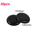20 Pack Round Furniture Sliders 1.5 Inch Self Adhesive Floor Protectors for Sofas, Tables, and Heavy Furniture PTFE Rubber