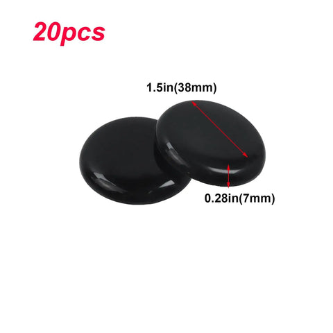 20 Pack Round Furniture Sliders 1.5 Inch Self Adhesive Floor Protectors for Sofas, Tables, and Heavy Furniture PTFE Rubber