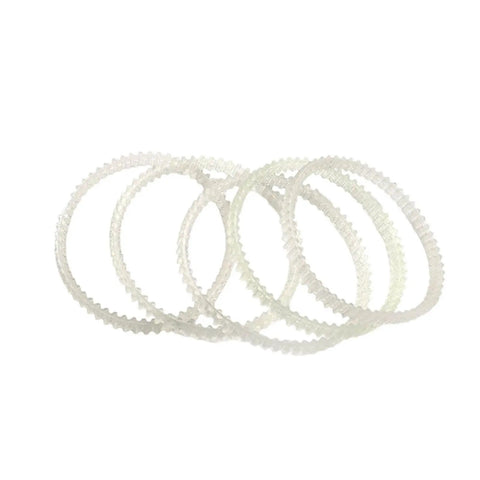 Durable Nylon 6X KT6808 Chain Dentate Strips for jewelry rotary tumbler polishing machines, shown in a set of 6.