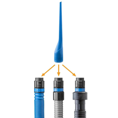 15 Inch Click Connect Needle Nose Crevice Tool for Shop Vac Vacuum Cleaner with connectors for various hoses