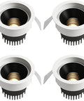 Xghwnpd 4Pack Led Downlight 3.5Inch Retrofit Can Lights Recessed Lighting for Hallway Cloakroom Lamp with heat dissipation design.