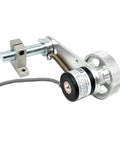 Solid 6mm Shaft Rotary Encoder 600PPR Push Pull Output 5 To 26V DC Power For Precise Length And Distance Measurement Includes Bracket And 300mm Perimeter Aluminum Knurled Wheel