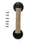 Barn Sliding Door Rope Handle In Black, Vintage Wrought Iron Style Pull, Antique Look, 280mm Length, Rustic Furniture Upgrade