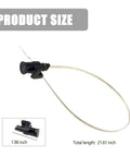 One Piece Car Transmission Oil Dipstick With 23 Point 8 Inch Stainless Steel Engine Oil Level Indicator highlighted with size dimensions