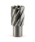 No Sweat Heavy Duty HSS Annular Cutter With A Killer Edge Delivering Dead Straight Precision And Clean Burr Free Holes For Rock Solid Metal Drilling Work Includes Pilot Pin Plus Plastic Case, 1-1/16 inch.