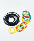 48 Pcs Pulley Belts For RC Cars And Robots, Rubber Transmission Drive Belts With Mixed Colors, 28 Black And 20 Random Color Belts