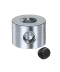 Eight Pack Set Screw Shaft Collars With One Eighth Inch Bore Zinc Plated Carbon Steel Construction, Three Eighths Inch Outside Diameter, One Quarter Inch Width, Axle Collar Clamp Includes Hex Wrench, Heavy Duty Locking for Precise Positioning, set screw collar with wrench